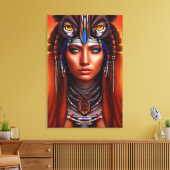 American Apache Canvas Print Leinwanddruck (Insitu (Wohnzimmer))