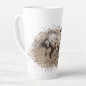 American Appaloosa Horse Latte Tasse (Linke Ecke)