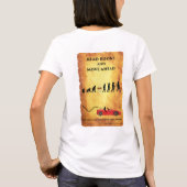American Apparel Jog Smart Cavewoman liest Bücher T-Shirt (Rückseite)