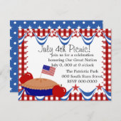 American Apple Pie Einladung (Vorne/Hinten)