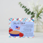 American Apple Pie Einladung (Stehend Vorderseite)