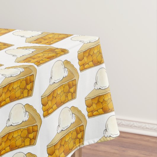 American Apple Pie Slice a la Mode Ice Creme Food Tischdecke (Beispiel)