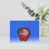 " American Apple " Postkarte (Stehend Vorderseite)