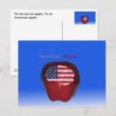 " American Apple " Postkarte (Vorne/Hinten)