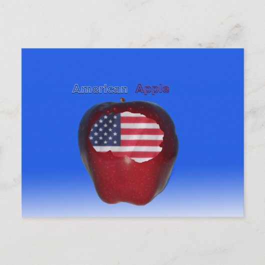 " American Apple " Postkarte (Vorderseite)