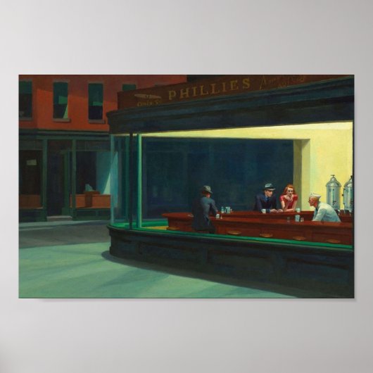 AMERICAN ARTIST Edward Hopper Nighthawks 1942 Poster (Vorne)