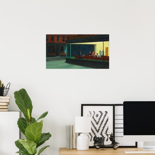 AMERICAN ARTIST Edward Hopper Nighthawks 1942 Poster (Heimbüro)