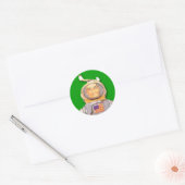 American Astronaut Toy Robot Stickers (Blatt mit 2 (Umschlag)