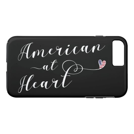 American at Heart Mobile Phone Case (Rückseite (Horizontal))