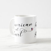 American At Heart Tasse, USA Kaffeetasse (Vorderseite Links)