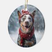 American Australian Cattle Dog Keepake Weihnachten Keramik Ornament (Links)