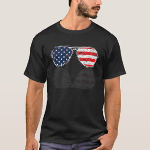 American Aviator Sonnenbrille Reflection Vintag Gr T-Shirt