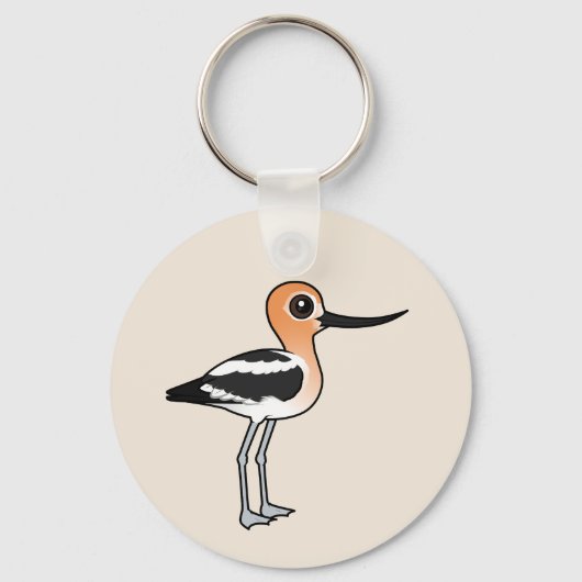 American Avocet Schlüsselanhänger (Rückseite)