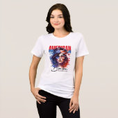 American Babe Patriot Design Tri-Blend Shirt (Vorderseite voll)