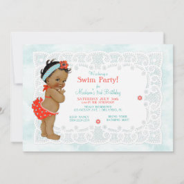 American Baby Girl Bade Anzug Lace Einladung