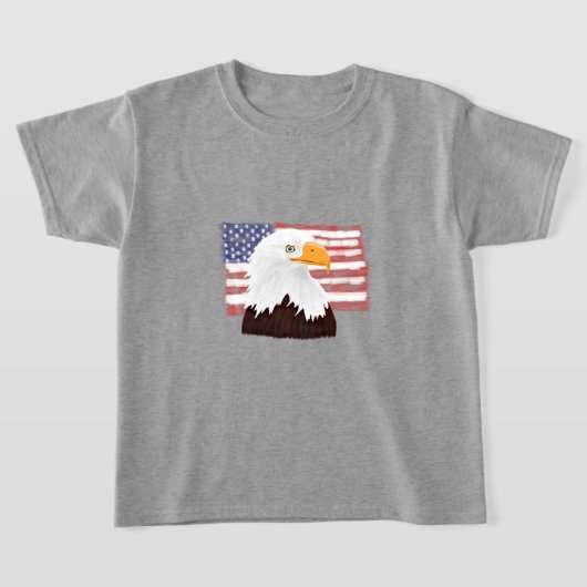 American Bald Adler und Flag - transparent. T-Shirt (Ablage )