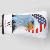 AMERICAN BALD EAGFL Monogram Golf Head Cover Headcover (Vorderseite)