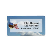 American Bald Eagle Adressaufkleber (Vorne)