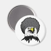 American Bald Eagle Afro Funny Kühlschrankmagnet (Vorderseite/Rückseite)