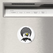 American Bald Eagle Afro Funny Kühlschrankmagnet (In Situ (Geschirrspüler))