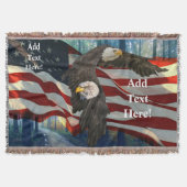 American Bald Eagle American Flag Decke (Vorderseite)