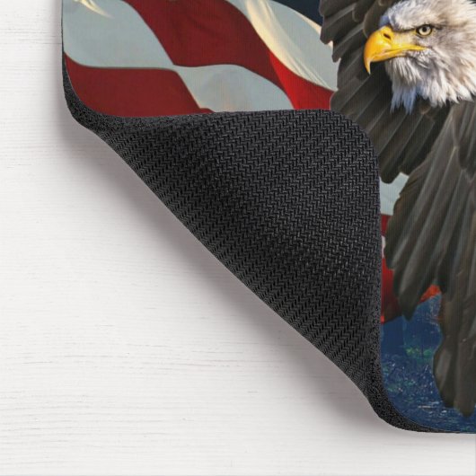 American Bald Eagle American Flag Mousepad (Ecke)