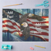 American Bald Eagle American Flag Seidenpapier (Basteln)