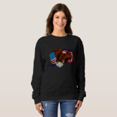 American Bald Eagle American Flag Sweatshirt (Vorne ganz)