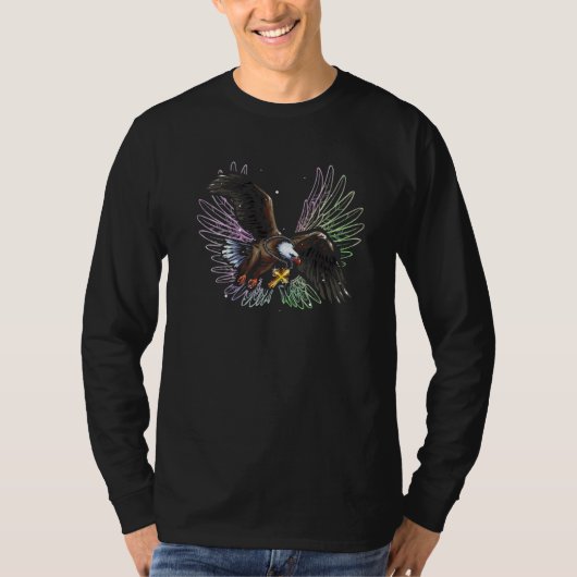 American Bald Eagle Angel Wing Christlich Faith Sp T-Shirt (Vorderseite)