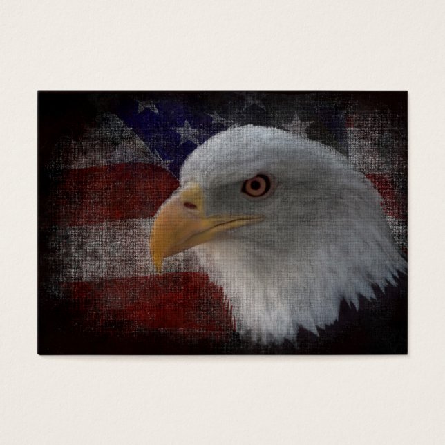 American Bald Eagle auf der Flagge (Vorderseite)