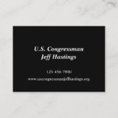 American Bald Eagle auf der Flagge Visitenkarte (Rückseite)