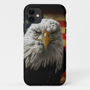 American Bald Eagle auf Grunge Flag Case-Mate iPhone Hülle
