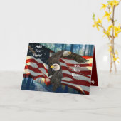 American Bald Eagle Beileid Karte (Gelbe Blume)