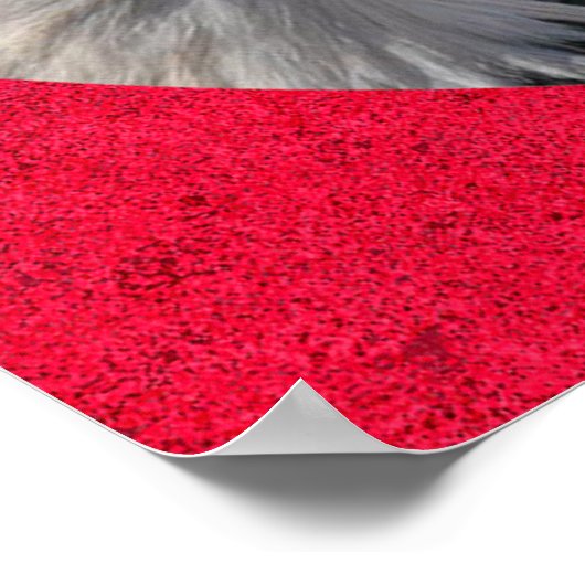 American Bald Eagle, Bell and Flag Poster (Ecke)