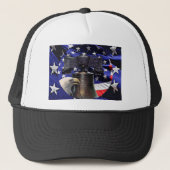 American Bald Eagle, Bell und Flag Truckerkappe (Vorderseite)