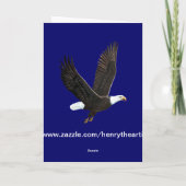 American Bald Eagle Birthday Card Karte (Rückseite)