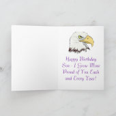 American Bald Eagle Birthday Card Karte (Innenseite)