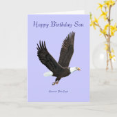 American Bald Eagle Birthday Card Karte (Gelbe Blume)
