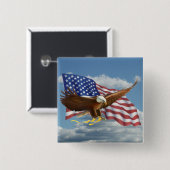 American Bald Eagle Button (Vorne & Hinten)