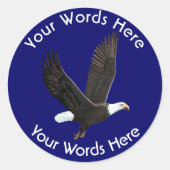American Bald Eagle Custom Sticker (Vorderseite)