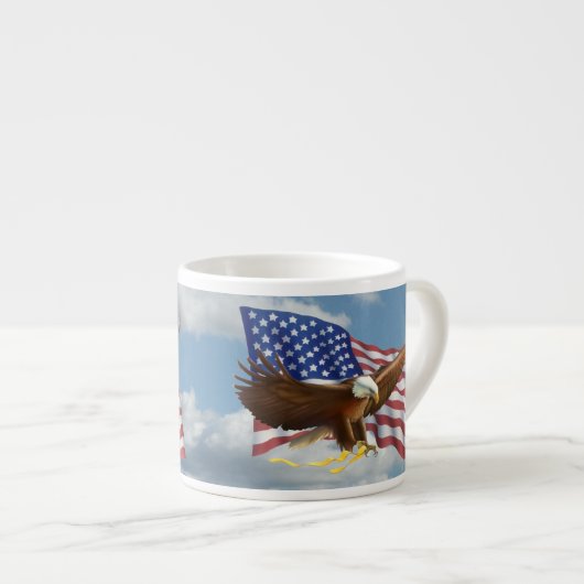 American Bald Eagle Espressotasse (Vorderseite Rechts)
