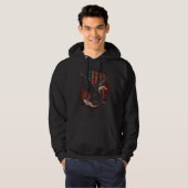 American Bald Eagle Eyes Flag Country 2 Hoodie (Vorne ganz)