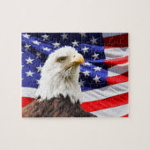 American Bald Eagle Flag Puzzle (Horizontal)