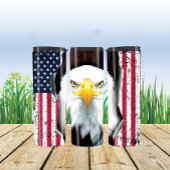 American Bald Eagle Flag Thermosbecher