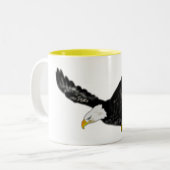 American Bald Eagle Flying Coffee Tasse (Vorderseite Links)