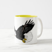 American Bald Eagle Flying Coffee Tasse (VorderseiteRechts)