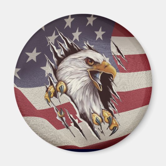 American Bald Eagle Freedom Magnet (Vorne)