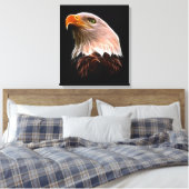American Bald Eagle Head Leinwanddruck (Insitu (Schlafzimmer))