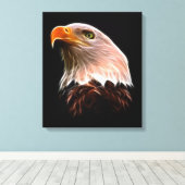American Bald Eagle Head Leinwanddruck (Insitu (Holzboden))