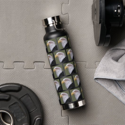 American Bald Eagle Head Pattern Trinkflasche (Fitnessstudio)